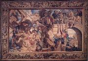 Peter Paul Rubens The Battle of the Milvian Bridge,from The Life of Constantine (mk01) Spain oil painting artist